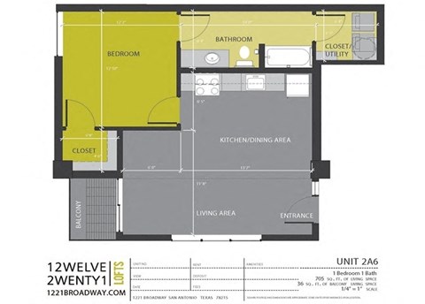 a floor plan of a small house with a bedroom and a bathroom